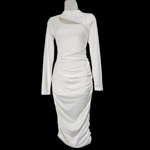 Spring Haze White Bodycon Dress